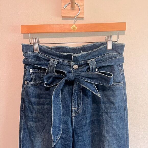 Evereve 7 For All Mankind Belted Alexa Crop Size 25 - Picture 5 of 8